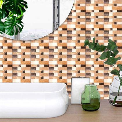 Imaginea din Samolepící obklady 6 ks - hnědé