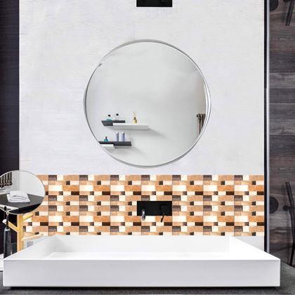 Imaginea din Samolepící obklady 6 ks - hnědé