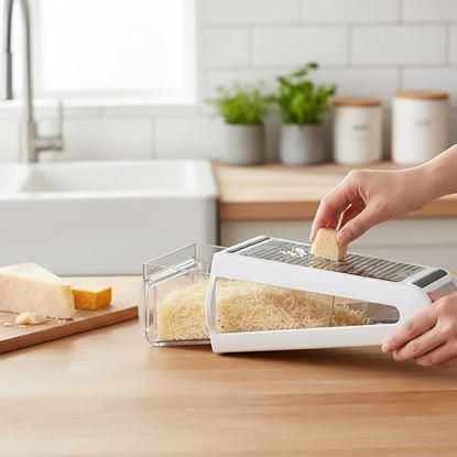 Imaginea Răzătoare bidirecțională cu recipient de colectare