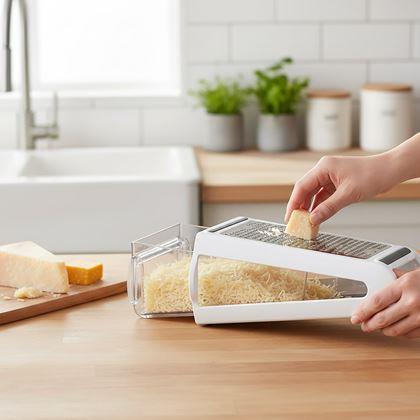 Imaginea din Răzătoare bidirecțională cu recipient de colectare