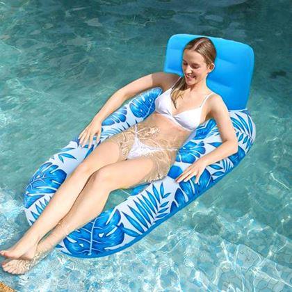 Imaginea din Scaun gonflabil pentru apă cu suporturi pentru băuturi