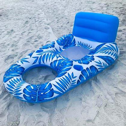 Imaginea din Scaun gonflabil pentru apă cu suporturi pentru băuturi