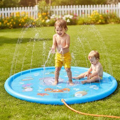 Imaginea Covoraș de joacă cu apă pentru copii, diametru 97 cm