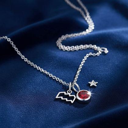 Imaginea din Lanț cu pandantiv semn zodiacal - Vărsător