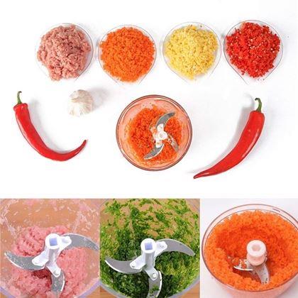 Imaginea din Tocător de bucătărie manual, 3 lame