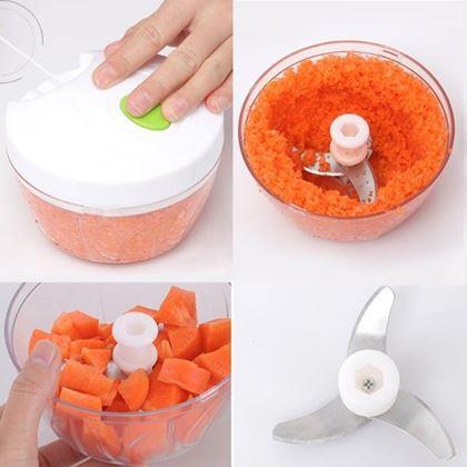 Imaginea din Tocător de bucătărie manual, 3 lame