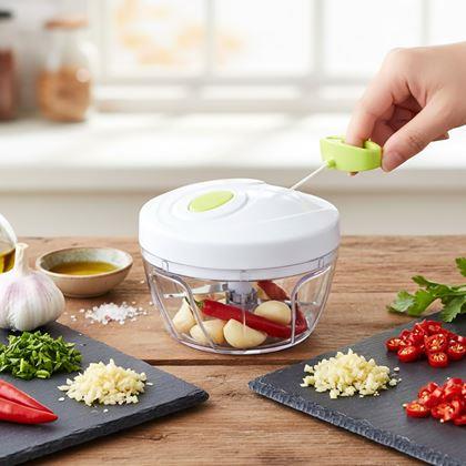 Imaginea din Tocător de bucătărie manual, 3 lame