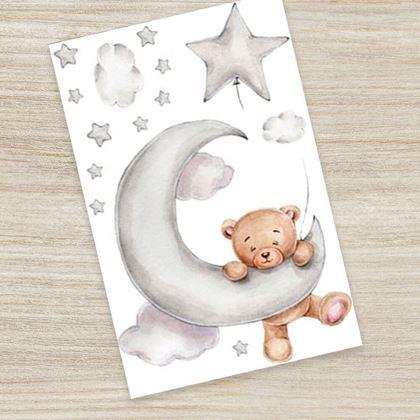 Imaginea din Autocolante de perete ursuleț - pe luna