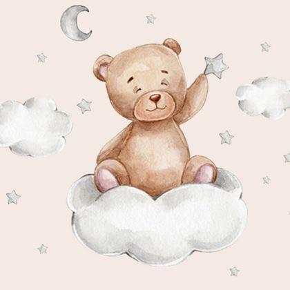 Imaginea din Autocolante de perete ursuleț - pe un nor