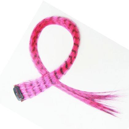 Imaginea din Șuviță colorată clip-in 45 cm, coadă de raton -  roz