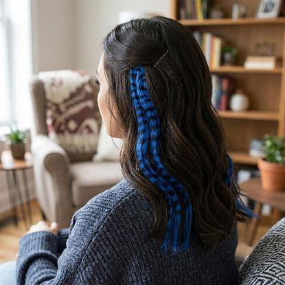 Imaginea Șuviță colorată clip-in 45 cm, coadă de raton