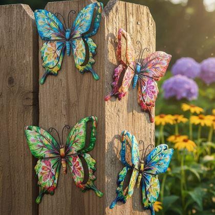 Imaginea din Fluturi decorativi de exterior, set de 4 bucăți