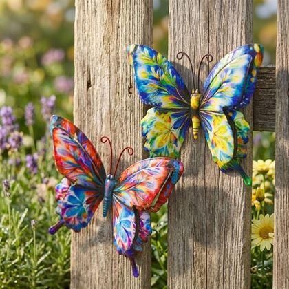 Imaginea din Fluturi decorativi de exterior, set de 4 bucăți