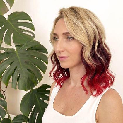 Imaginea din Clip in șuviță pentru evidențiere colorată a părului - maro-roșcat