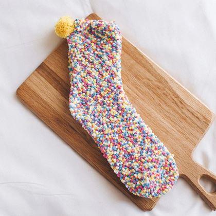 Imaginea din Șosete în ambalaj cadou  -  cupcakes galben