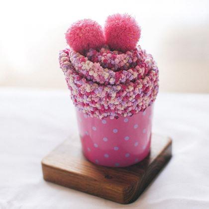 Imaginea din Șosete în ambalaj cadou  -  Cupcake roz roz