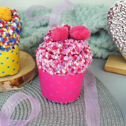 Imaginea din Șosete în ambalaj cadou  -  Cupcake roz roz
