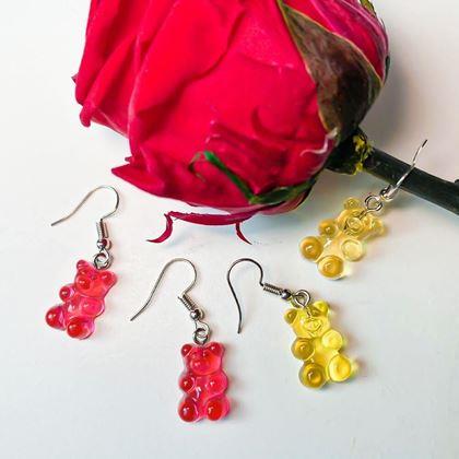 Imaginea din Cercei ursuleți de pluș  -  galbeni