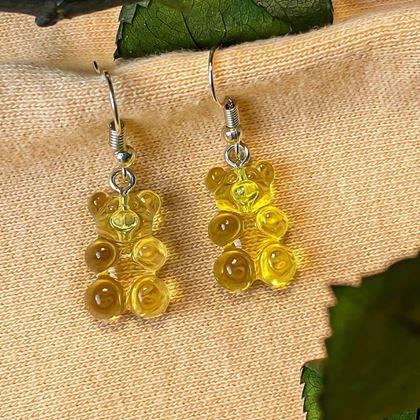 Imaginea din Cercei ursuleți de pluș  -  galbeni