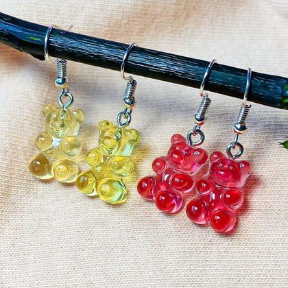 Imaginea din Cercei ursuleți de pluș  -  galbeni