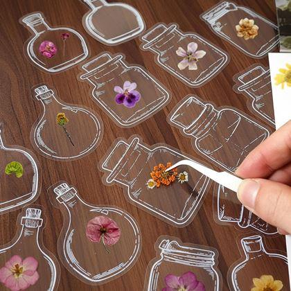 Imaginea din Ierbar DIY - autocolante cu flori uscate