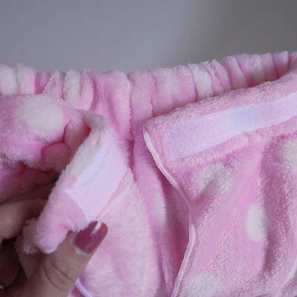 Imaginea din Rochie tip prosop cu bandă pentru păr -  roz deschis