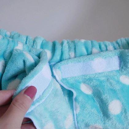 Imaginea din Rochie tip prosop cu bandă pentru păr -  albastru deschis