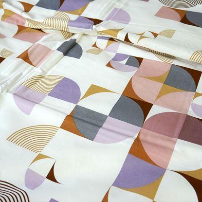 Imaginea Lenjerie bumbac - forme pastelate
