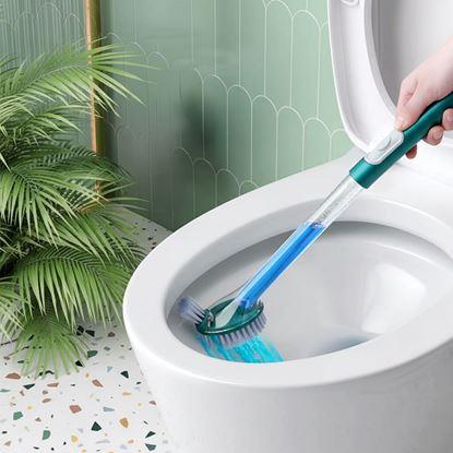 Imaginea Perie de toaleta cu dozator de detergent cu suport