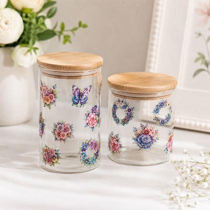 Imaginea din Autocolante decorative - flori și fluturi