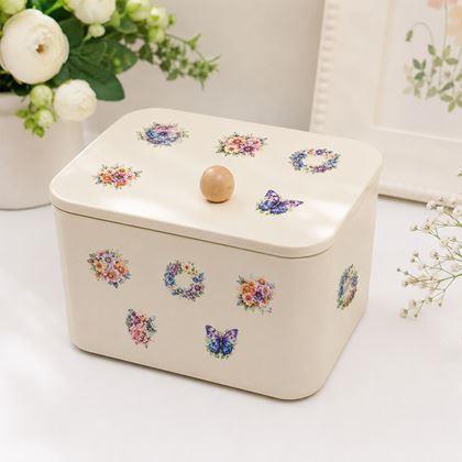 Imaginea din Autocolante decorative - flori și fluturi