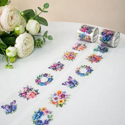 Imaginea din Autocolante decorative - flori și fluturi