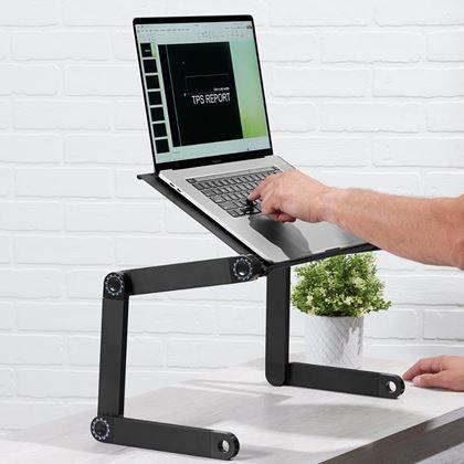 Imaginea din Măsuță portabilă reglabilă pentru laptop cu fante de ventilație