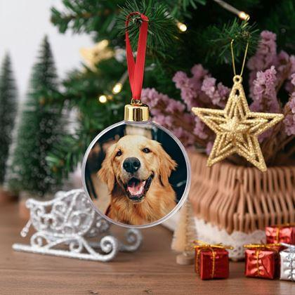 Imaginea din Decorațiune de Crăciun personalizată pentru propria fotografie