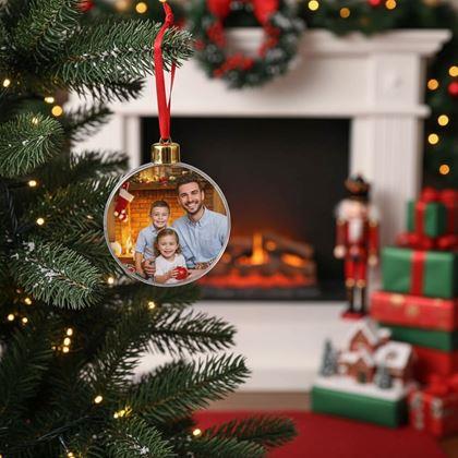 Imaginea din Decorațiune de Crăciun personalizată pentru propria fotografie