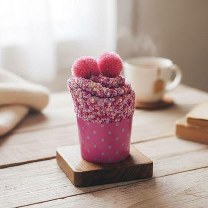 Imaginea din Șosete în ambalaj cadou  -  Cupcake roz roz