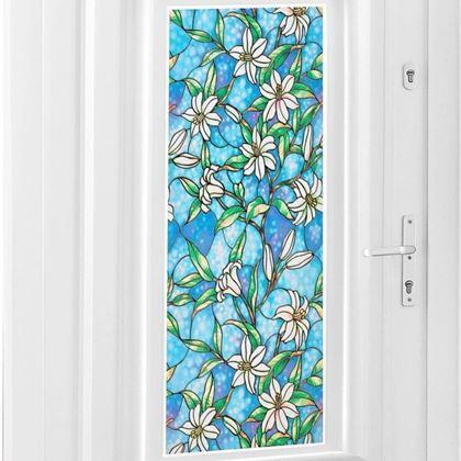 Imaginea din Folie decorativă pentru ferestre  -  mozaic floral