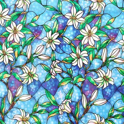 Imaginea din Folie decorativă pentru ferestre  -  mozaic floral