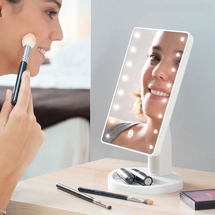 Imaginea din Oglindă cosmetică de mărire 22 LED-uri