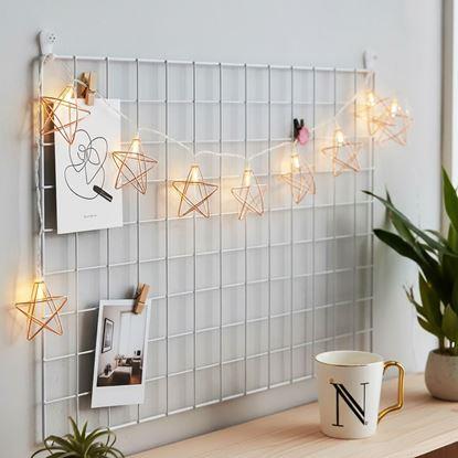 Imaginea Ghirlandă luminoasă LED decorativă cu stele din metal