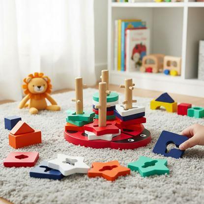 Imaginea Puzzle din lemn - buburuză
