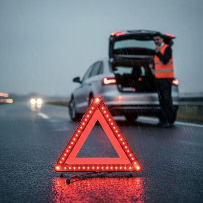 Imaginea Triunghi de avertizare cu iluminare LED