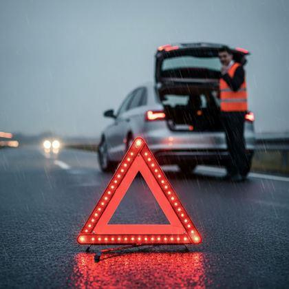 Imaginea din Triunghi de avertizare cu iluminare LED