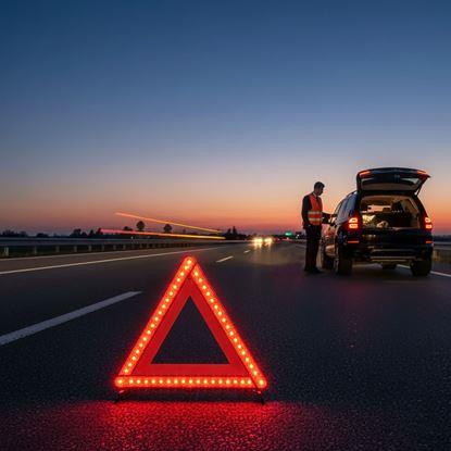 Imaginea Triunghi de avertizare cu iluminare LED