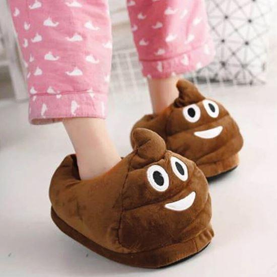 Imaginea din Papuci cu emoji "caca" - 26 cm