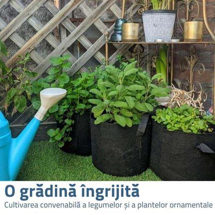 Imaginea din Ghiveci textil pentru flori - diametru 25 cm