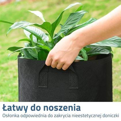 Imaginea din Ghiveci textil pentru flori - diametru 25 cm