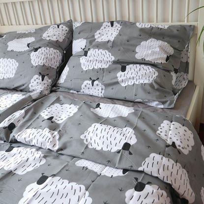 Imaginea Lenjerie de pat din bumbac - oițe