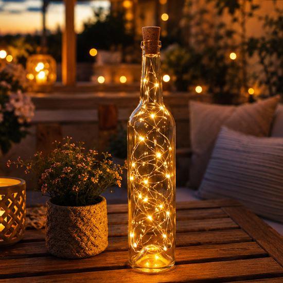 Imaginea din Ghirlandă luminoasă LED pentru sticlă cu dop de plută 2 m