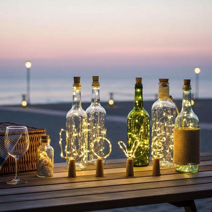 Imaginea din Ghirlandă luminoasă LED pentru sticlă cu dop de plută 2 m
